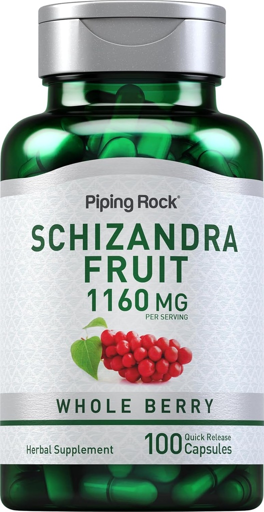 Piping Rock Schizandra Berry Fruit Capsules 1160mg