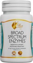 Cocó March N.M.D Broad Spectrum Enzymes- 18 Enzymes for Gluten- Lactose- fordøjelsesstøtte -Voksen & Børn Acid og Bile resistent - Dairy Free, Vegan, 460 mg Proprietary Blend, 60 kapsler