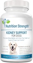 Nyrestøtte til hunde - Nyrer, blærer og urinveje Tract Health Supplement, Plus immunforsvar og fordøjelsesstøtte, med Økologisk Tranebær og Astragalus, 120 tyggetabletter