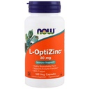 NOW Opti L- zink, 30 mg, 100 kapsler (pakning med 3)