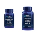 Life Extension One- Per- Day Multivitamin - Pakket med over 25 Vitamin, Mineraler & Plant Ekstrakter & Vitamin D og K med Sea- Jod, Vitamin D3, Vitamin K1 og K2, Jod