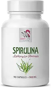 spirulina - spirulina pulver - organisk immunsupporttilskud - spiruILINA 500MG - chlorella spirulina, spirulina 500 mg kapsler, spirulina naturlægemidler kosttilskud, chlorella naturlægemidler kosttilskud - 1B