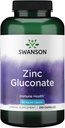 Swanson Zinc Gluconate - Mineral Supplement Promoting Prostate Health, Vision Health, & Immune Support - Gluconate Form for Optimal Absorption - (250 Capsules, 50mg Each)