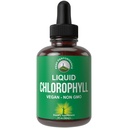 Chlorophyll Liquid Drops - Ultra High Renhed, Alkoholfri, Non- GMO, Gluten Free Liquid Chlorophyll Drops Supplement. Tag med Vand. Intern deodorant + hudpleje, immunforsvar og fordøjelsesstøtte