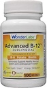 Wonder Laboratories Sublingual Vitamin B12 (1000 mcg), B6 (5mg), Folinsyre (400 mcg) & Biotin (25mcg) - Formuleret med Methylcobalamin Vitamin B- 12 (100 tabletter)