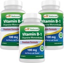 Bedste Naturals vitamin B1 som thiamin mononitrat 100 mg tabletter (120 Tæl (pakning med 3))