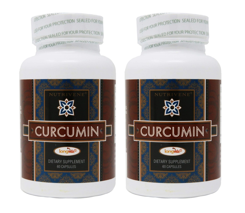 2- Pack Curcumin Longvida by Nutrivene (500 mg, 60 kapsler)