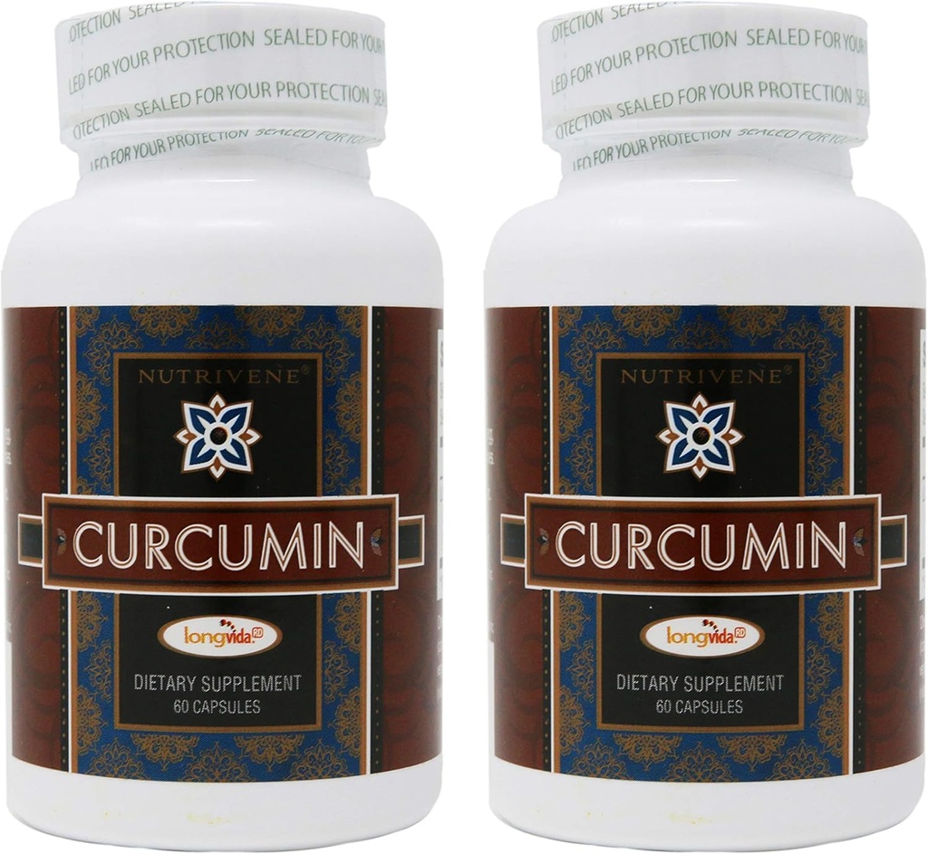 2- Pack Curcumin Longvida by Nutrivene (500 mg, 60 kapsler)