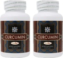 2-Pack Curcumin Longvida by Nutrivene (500 mg, 60 Capsules)