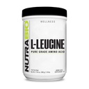 NutraBio 100% Pure L- Leucin - Muscle Recovery and Support - naturligt gæret fri form Aminosyre - Vegan, Non- GMO, Gluten Free - (500 Bedste)