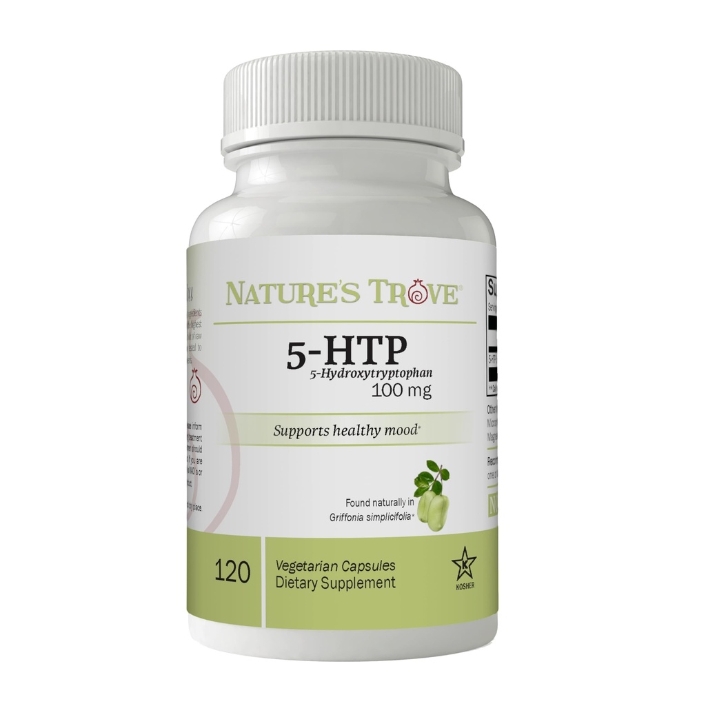 Naturens Trov 5- HTP 100mg 120 Vegetariske Kapsler