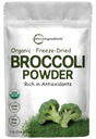 Organic Broccoli pulver, 1 Pound, Fryse Tørret, Indeholder naturlig DIM (Diindolylmethan), og rig på fibre og immunvitamin C, Green Superfood til Smoothie & Drinks, Vegansk Friendly