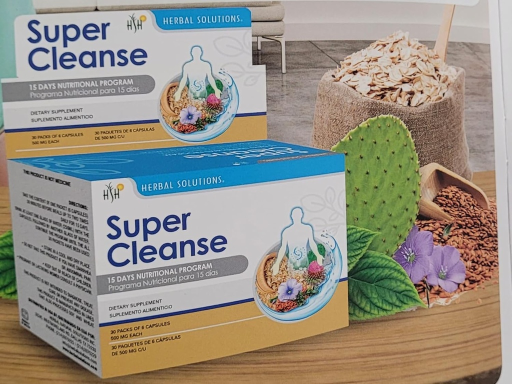 Super Cleanse by Herbal Solutions: 15-Day Extra Strength Detox Program for Omfattende fordøjelsessystem Cleansering - Colon Cleanse og Lever Cleanse