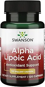 Swanson Alpha Lipoic Acid 50 Milligrams 120 Capsules