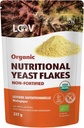 LOOV Organic Non- fæstede Nutritional Gær Flakes - Vegan, Gluten Free, Non- GMO Uberiget Nooch - God kilde til naturlige B- Vitaminer - Ingen tilsat salt eller sukker - Resealable Bag, 8 Ounces (227 Bedste)