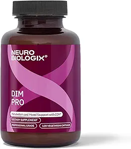 DIM Pro for Optimal Østrogen Metabolisme Support - fremmer balancerede østrogenniveauer for mænd og kvinder - Indeholder DIM, Calcium D- glucarat, Bioperine for Hormone Balance & Nutrient Absorption Support