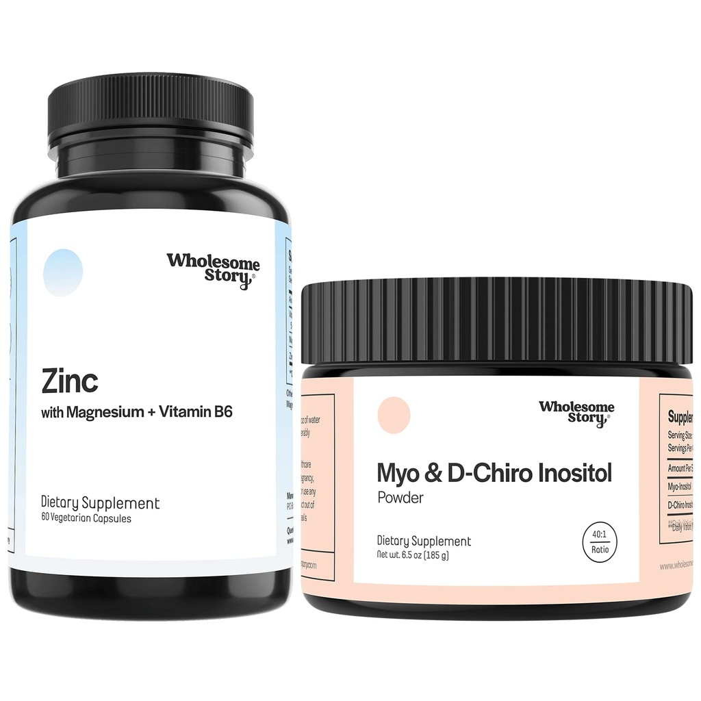 Zink, Magnesium + Myo & D Chiro Inositole Beeg 124; Zinkpicolinat, Magnesium Glycinat, B6-vitamin + Myo & D- Chiro Inositols Powder Beeg 124; Reproduktiv & Fertilitet Sundhed Beeg 124; 30 & 90 Day Supply