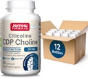 Jarrow Formulas Citicoline CDP Cholin 250 MG, CDP Cholin Supplement understøtter hjerne sundhed, ydeevne og hukommelse, 60 kapsler, op til en 60 dages forsyning (pakke med 12)