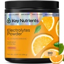 KEY NUTRIENSER Multivitamin Electrolytes Powder No Sugar - Tangy Orange Electrolyte Powder - Endurance & Energy Supplement - Hydration Powder - Ingen kalorier - 90 Servering - Made in USA