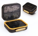 Bexeen Medicin Pill Organizer Rejser Cute Pill Container Lille Pill Box til purse Mini Pill sag Portable Vitamin Holder Organizer Compact rejse størrelse Medicin Daglig Pocket Farmaci til supplement