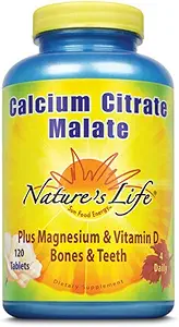 Nature 's Life Calcium Citrate & Calcium Malate Dex124; 120 ct