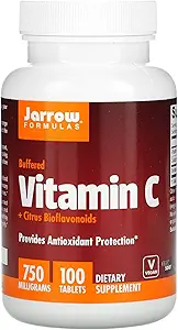 Jarrow Formulas C-vitamin + Citrus Bioflavonoider, Kosttilskud giver antioxidant beskyttelse, 750 mg, 100 tabletter