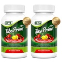 DEVA Tuba Prime Vegan Multivitamin High-Potency Vitamin og Mineral Kosttilskud Antioxidanter, Frugt og Grøntsager Blend, Super svampe, Probiotika, Prebiotika, Frø, Urter - 90 Tabs, 2 -Pack