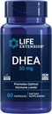 Life Extension DHEA 50 mg - Hormonbalance supplement, hukommelse, muskelmasse og knoglenæthed støtte, sund sexdrev, glutenfri, ikke-GMO, 60 kapsler