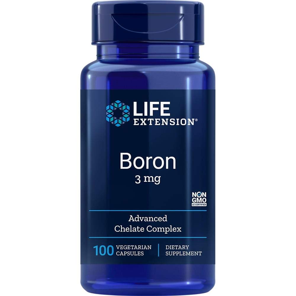 Life Extension DHEA 25mg and Boron 3mg - Supplements for Hormone Balance, Bone Health, Immunum & Nervesystemet Support