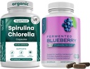 Teaveli Spirulina Chlorella og blåbær kapsler