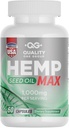 Hamp Seed Oil Capsules 1000mg med Triple Omega 3 6 9 Yep 124; Organisk tillæg med essentielle fedtsyrer til fælles støtte Afslapning af kød og hud sundhed - 60 flydende Vegansk kapsler, non-GMO, Made in USA.