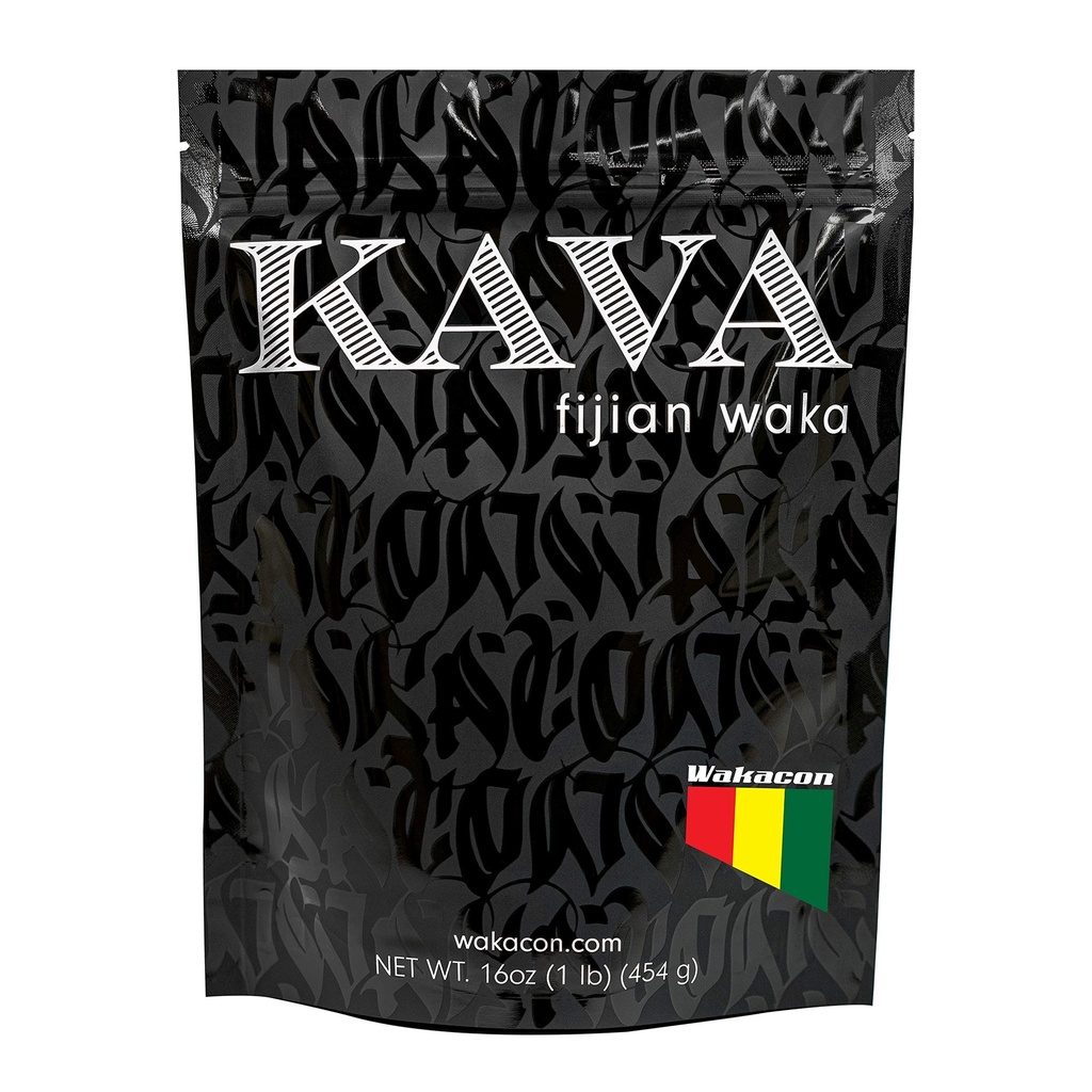 Kava Waka Powder - autentiske, Noble Kava Root Powder fra Fiji - Premium, Responsible Sourced, 16 Oz