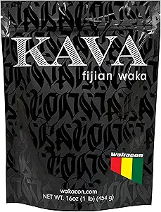 Kava Waka Powder – Authentic, Noble Kava Root Powder from Fiji – Premium, Responsibly Sourced, 16 Oz