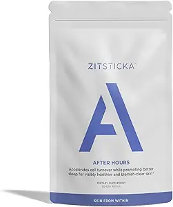 ZitSticka Vitamin Acne tillæg til Cystic Acne w / 30 Natural Caps for kvinder og mænd, Kosttilskud til Hormonal Support, Skin Clarity, Mørke Spots - Dermatolog Testet (Efter Timer Refill Pack)