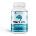 Neuro One Brain Support Supplements for Memory - Kognitiv Support - Boost Focus, Mood, Clarity, Koncentration & Mental Speed - Brain Supplement for voksne - 60 Kapsler