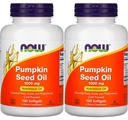 Now Foods Pumpkin Seed Oil 1000mg Soft- gels, 200- Count (100X2)