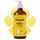 Omega 3 Fiskeolie til hunde Hud og Coat - Wild Alaska Pollock Oil til Itchy Skin- Omega 3 Fedtsyrer til hunde - flydende EPA & DHA kosttilskud - med zink, C-vitamin, B2, B7 & E - 16 Fl Oz