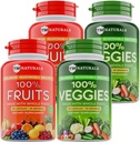 Frugt og grøntsager Supplement Vitaminer til mænd og kvinder Super Frugt og grøntsager Kapsler til støtte Balanced Nutrition og energiniveauer hele naturlige Super fødevarer 180 Greve (Pack of 4)