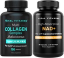 Vital Vitamin Multi Collagen kapsler + NAD + Supplement