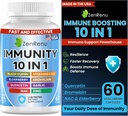 Zenrenu Immune Boosting for Adults - 10 in 1 Immunity Support Supplement with Quercetin, Bromelain, NAC, Elderberry, Vitamin C & D3 for Immune Defense & Antioxidant - Easy to Absorb Capsules