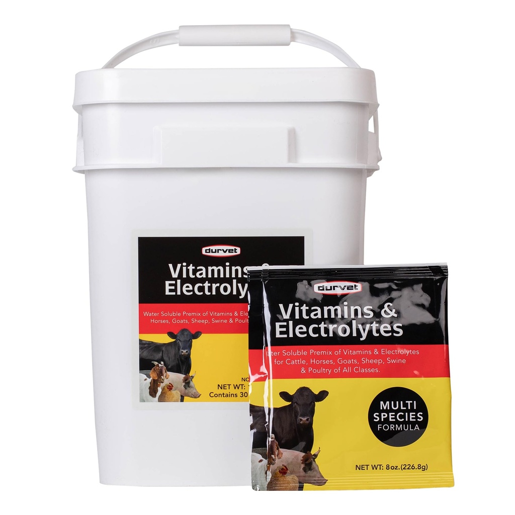 DURVET 136028 Vitaminer & elektrolyter, 8 oz