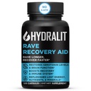 Rave Inddrivelse Støtte Vitaminer efter fest Relief Pills Music Festival Tilbehør Rave Essentials 5- HTP supplement Elektrolyter Hydrering Bedre Morning Serotonin Energy tømmermænd 120 Kapsler