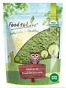 Food to Live Organic Wheatgrass Powder, 1 Pund - Non-GMO, Whole- Leaf, Raw, Non-bestrålet, Pure, Vegan Superfood, Bulk, Great for Juice, Rich in Fiber, Chlorophyll, Fedtsyrer og mineraler