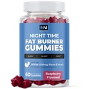 Natlige tid Fat Burner Gummier, Sleep Support & Weight Loss Supplementary 124; Slimming Hunger Suppressant & Metabolisme Booster, Shred Belly Fat, mens du sover 124; Nighttime Diet Gummies for kvinder & mænd 60ct