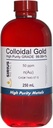 Sand kolloid guld (50 ppm) - 99,99 +% renhed - 250 ml (8,45 Fl Oz) i en klar BPA- fri plastflaske, 1 greve (pakke med 1)