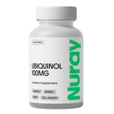 Nuray Ubiquinol 100mg Softgels, Active Form of CoQ10 for Cardiovaskulær & Dental Health, Gluten- Free immunforsvar, Forbedrer leversundhed, 30 Greve