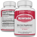 Acne Pills 30 Day- Kosttilskud til Acne Vitamin Treatment - Tablets to Clear Oil Skin for Kvinder, Mænd, Teens, og Voksne