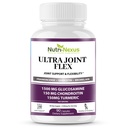 Glucosamin Chondroitin MSM Fælles tillæg med gurkemeje & Boswellia - Fælles støtte til mænd og kvinder - fremmer mobilitet - fleksibilitet & komfort - fælles sundhed - fremstillet i USA - 90 kapsler