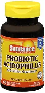 Sundance Probiotisk Acidophilus Quick Release - 60 kapsler, pakning med 3