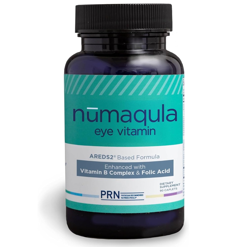 PRN nūmaqula Eye Vitaminer - 90 kapsler, 30- Day Supply - AREDS2- baserede øjenkosttilskud med Lutein, Zeaxanthin, B-vitamin Complex & E-vitamin til avanceret makulær støtte
